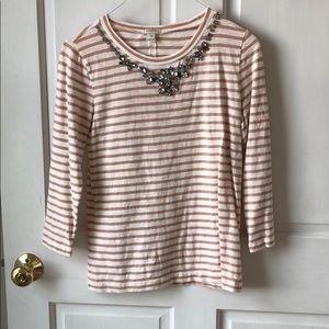 J crew embellished shirt